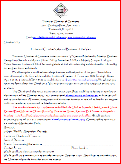 Chamber Annual Dinner